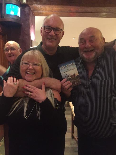 High jinks with Eddie Butler, Kay and Mostyn